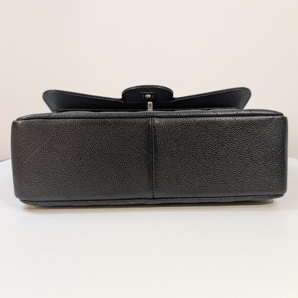 Chanel Black Caviar Classic Jumbo Double Flap Bag - Picture 6 of 16